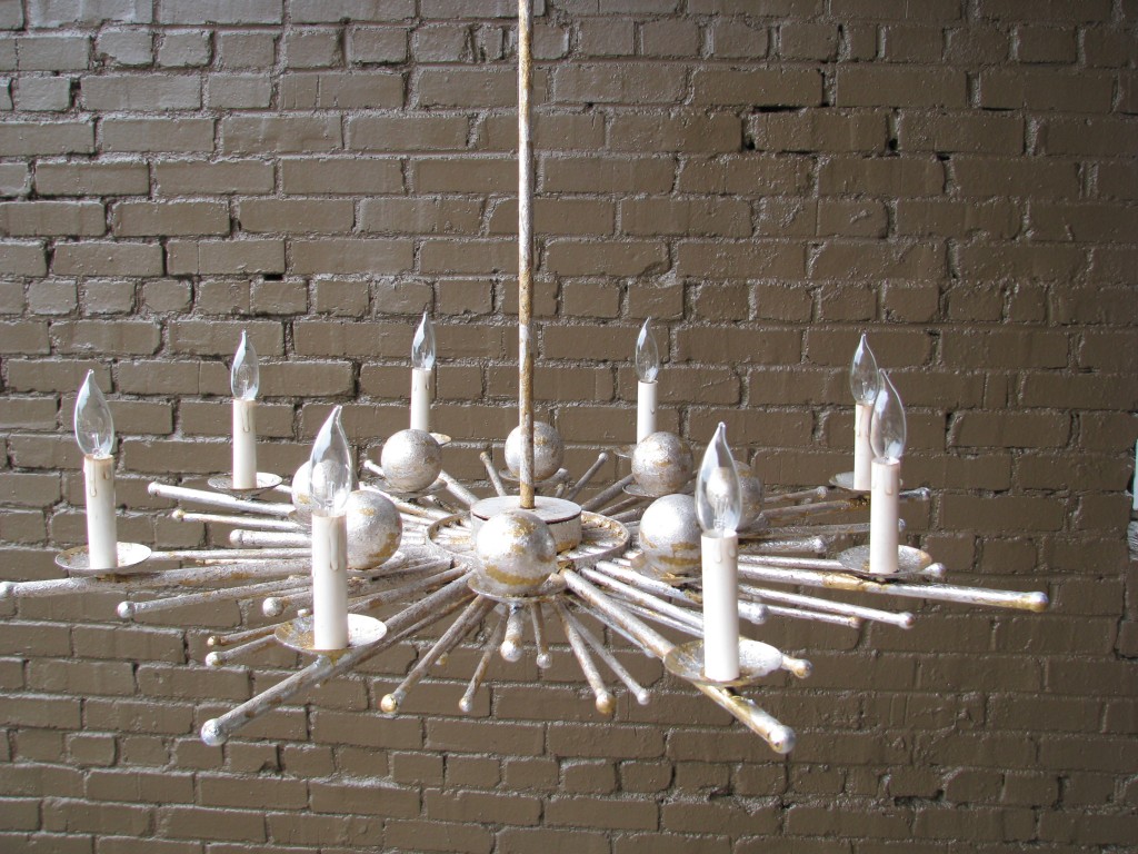 Sol Gold & Silver Leaf Chandelier Circular Donjenna